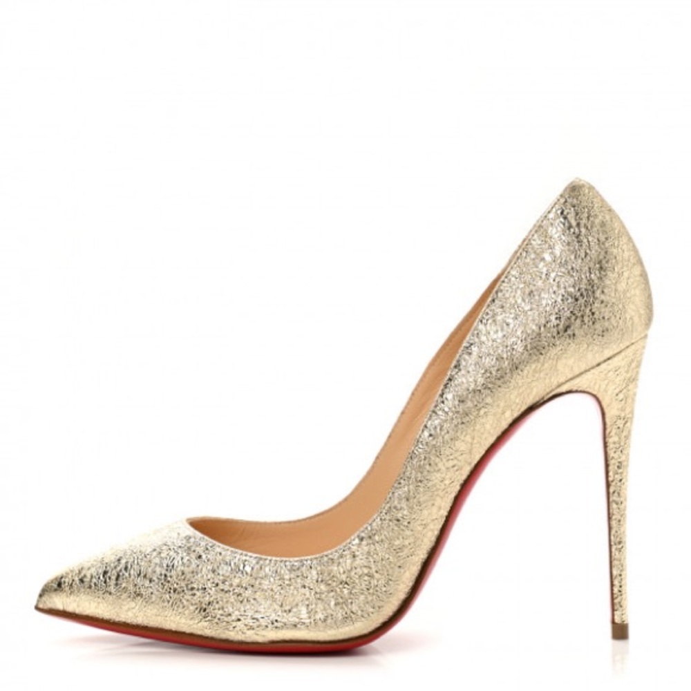 Gold Foil So Kate 120 Specchio Vintage Christian Louboutins